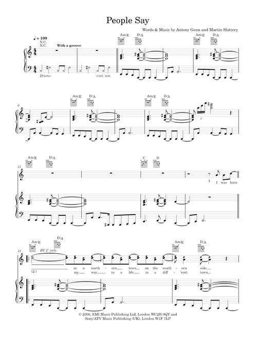 People Say - The Twilight Hours (Piano-Voice-Guitar)