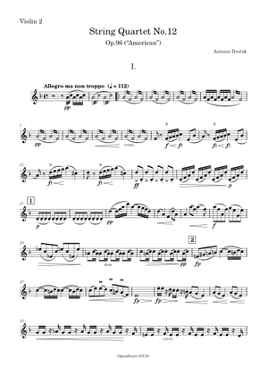 String Quartet No.12, Op.96 (“American”) – Antonín Dvořák - Cello