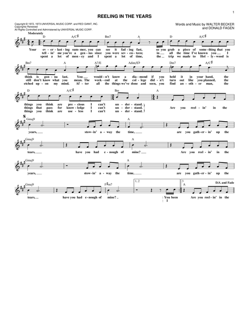 Reeling In The Years - Steely Dan (Lead Sheet - Fake Book)