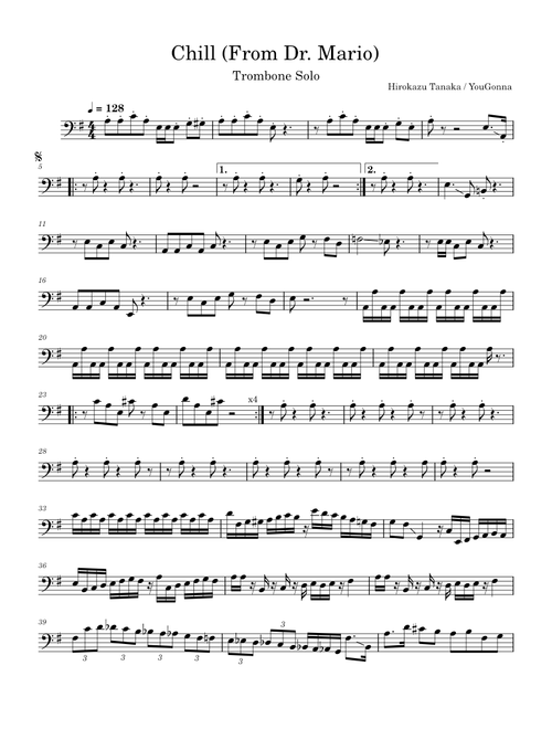 Chill (Dr. Mario) – Trombone Solo