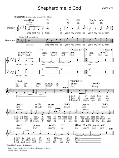 Shepherd Me, O God - Marty Haugen