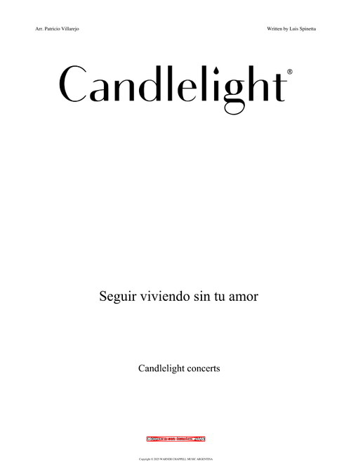 Seguir Viviendo Sin Tu Amor (Arr. Patricio Villarejo) - Luis Spinetta (String Quartet)