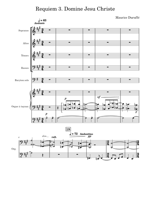 Requiem 3. Domine Jesu Christe – Maurice Duruflé