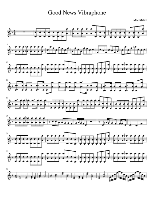 Good News - Mac Miller (Vibraphone)