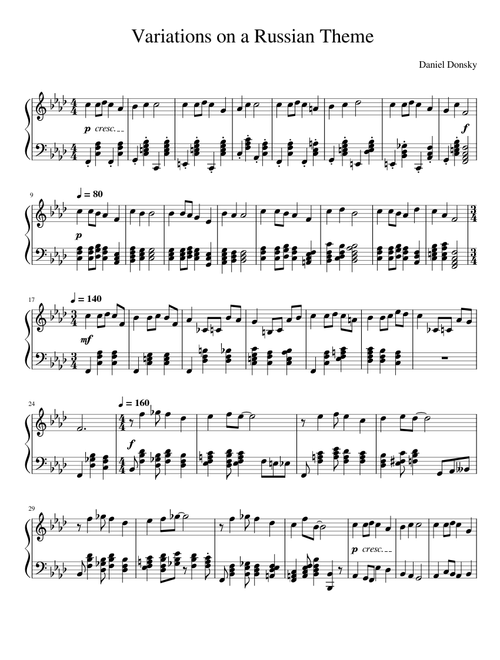 Variations on a Russian Theme
