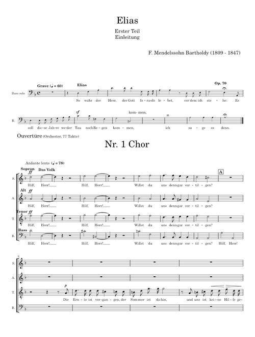 ELIAS - F. Mendelssohn Bartholdy