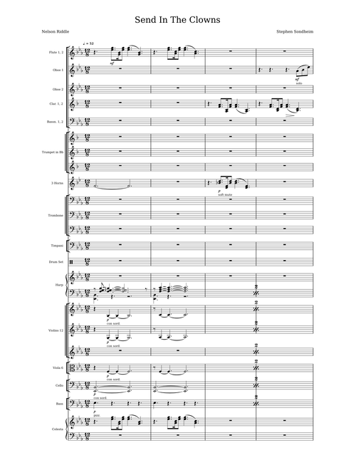 Send in the clowns – Stephen Sondheim Send in The Clowns Nelson Riddle