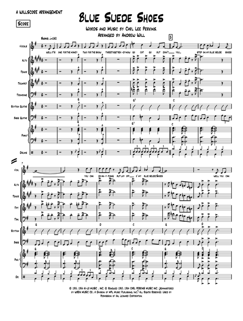 Blue Suede Shoes (Arr. Andrew Will) - Elvis Presley (Large Ensemble)