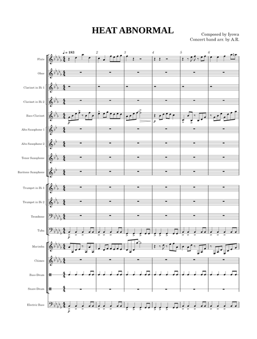 Heat Abnormal (熱異常) - Iyowa (Concert band arr.)