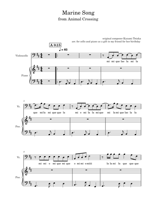 Animal Crossing Marine Song – Kazumi Totaka