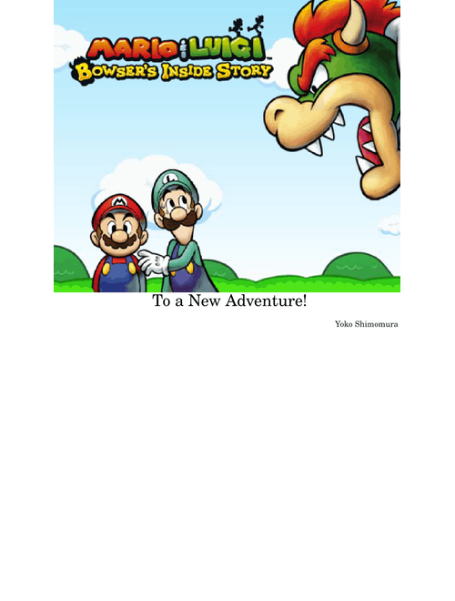 To a New Adventure! – Mario and Luigi: Bowser's Inside Story