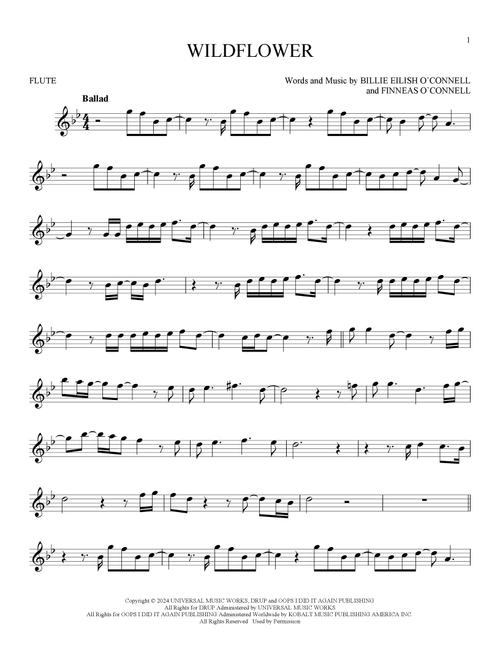 Wildflower - Billie Eilish (Flute Solo)