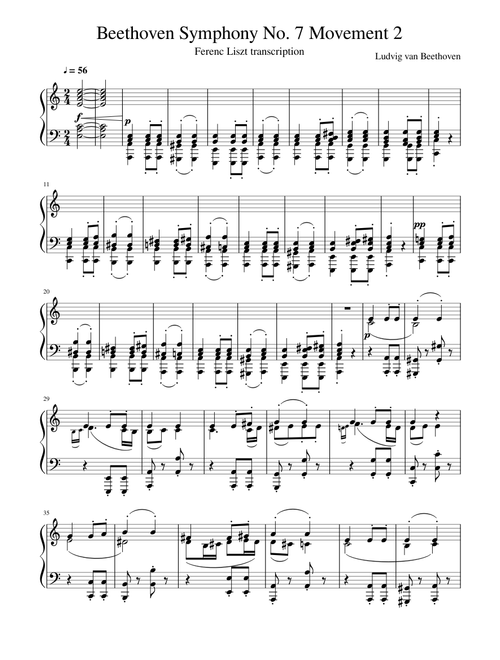 Beethoven Symphony No. 7 Mov. 2