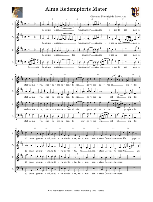 Alma redemptoris Mater – Giovanni Pierluigi da Palestrina