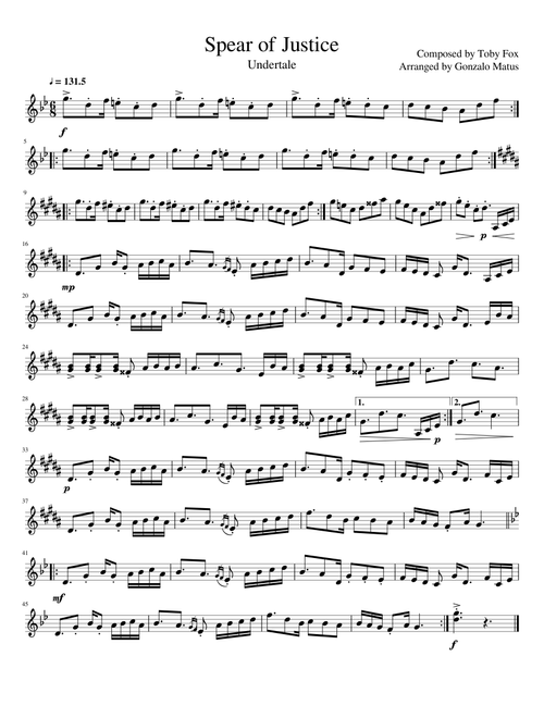 Spear of Justice - Violin Solo