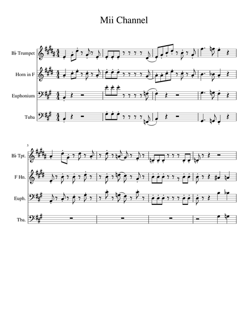 Mii Channel Brass Quartet