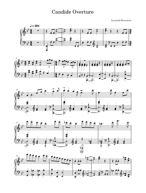 Overture to Candide – Leonard Bernstein .