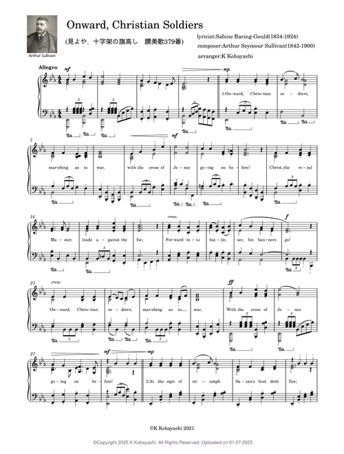 楽譜・聖書・讃美歌 Christian hymn(讃美歌) sheet music by K Kobayashi | Play
