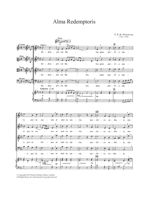 Alma Redemptoris - Giovanni Palestrina (Choral)