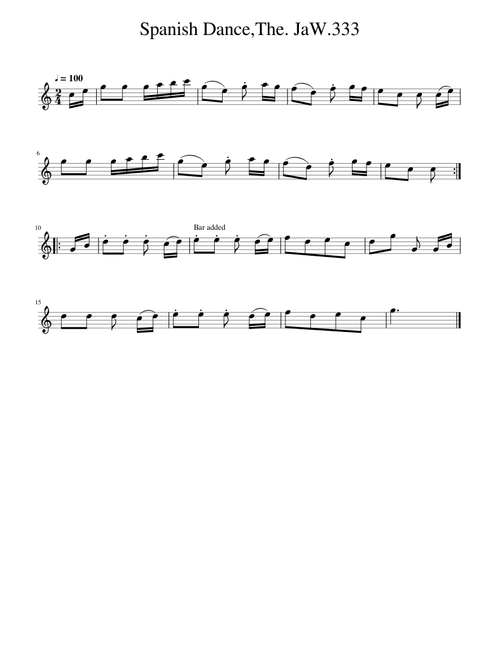 Spanish Dance,The. JaW.333