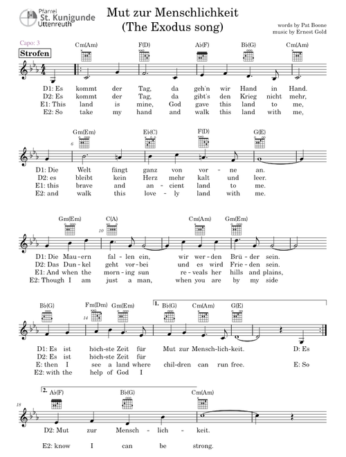 The Exodus Song – Pat Boone