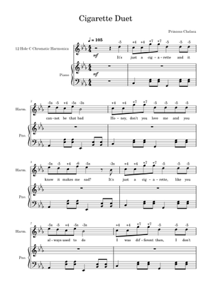 cigarette duet guitar cigarette duet Sheet Music and Tab for Bass guitar (Solo)
