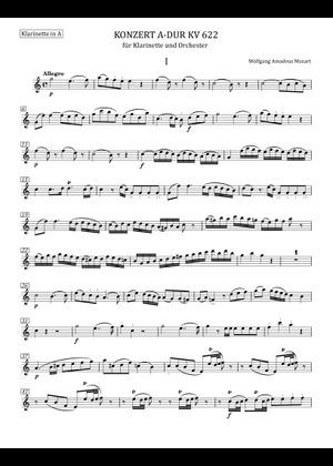 Clarinet Concerto in A major, K.622 – Wolfgang Amadeus Mozart