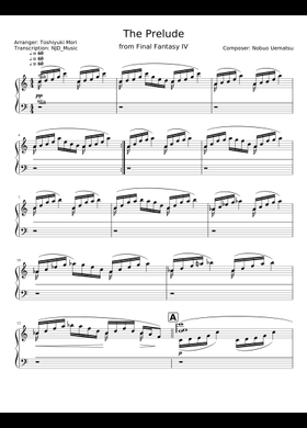 Free Final Fantasy Iv - Prologue by Nobuo Uematsu sheet music