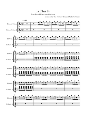 Is this it – The Strokes Sheet Music and Tab with Chords for