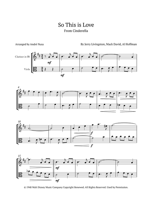 So This Is Love (Arr. André Nusa) - James Ingram (Instrumental Duet)