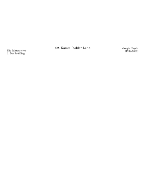 Haydn Jahreszeiten - 02 Chor des Landvolks