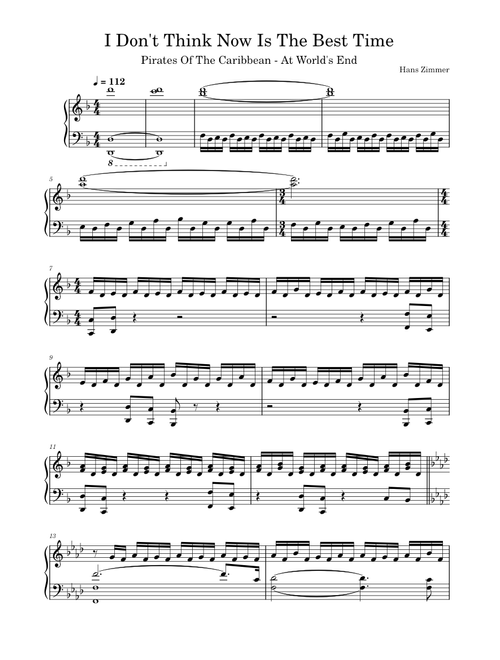 I Don't Think Now Is The Best Time – Hans Zimmer