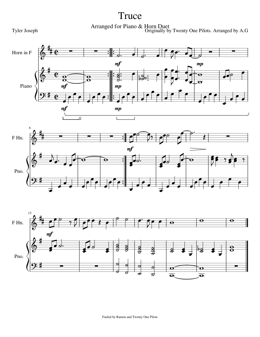 Truce twenty one pilots piano clearance