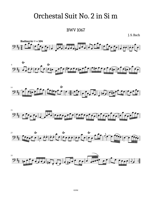 Badinerie (bassoon) – Johann Sebastian Bach