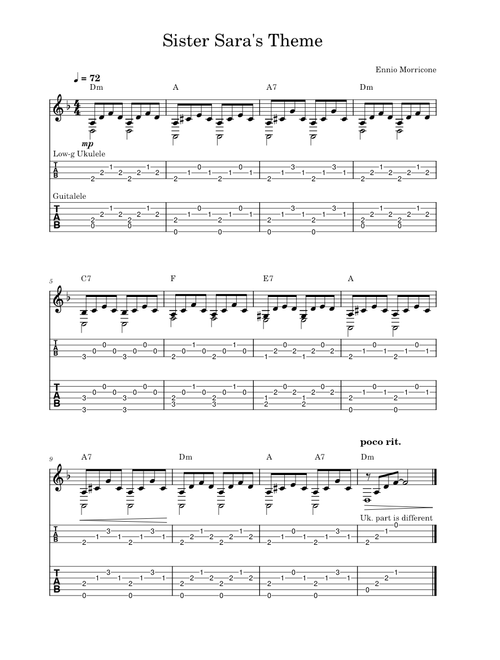 Sister Sara's Theme (Django Unchained) – Ennio Morricone Sister Sara's Theme