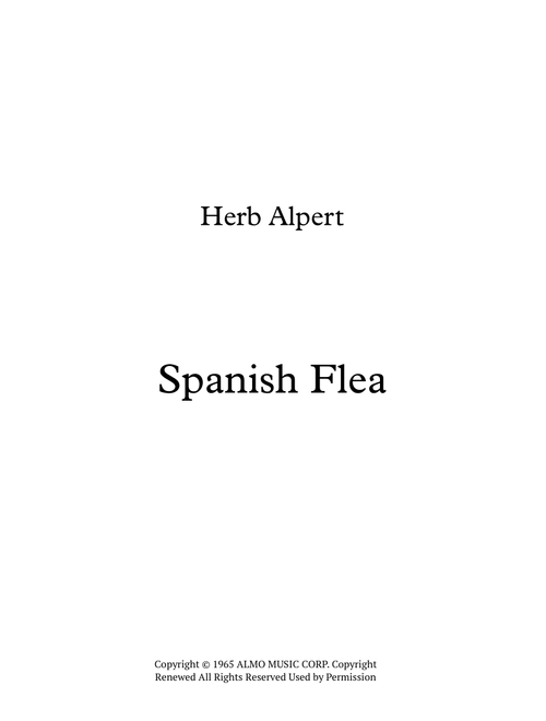 Spanish Flea (Arr. Vasyl Falbota) - Herb Alpert & The Tijuana Brass Band (Brass Ensemble)