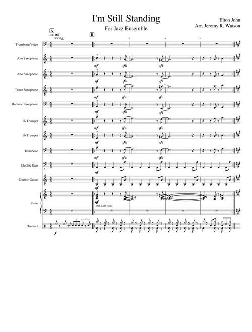 I'm Still Standing for Jazz Ensemble