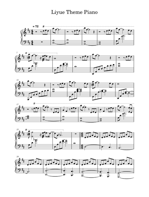 Liyue Theme Piano