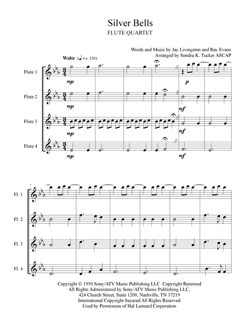 Silver Bells (Arr. Sondra K. Tucker ASCAP) - Plumb (Woodwind Ensemble)