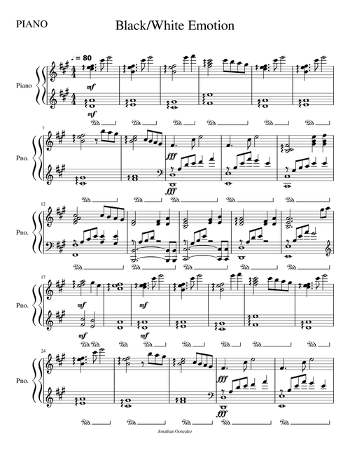 Emotions Pokémon Black and White (Arr. Jonathan Gonzalez) - Shota Kageyama (Piano Solo)