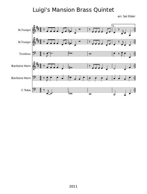 Luigi's Mansion Brass Quintet