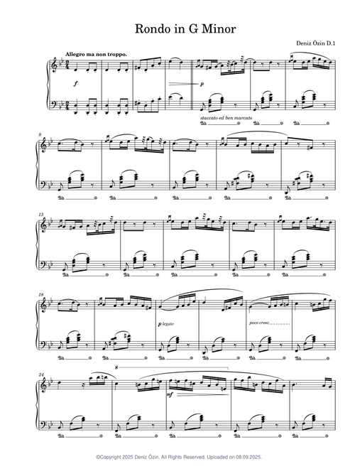 Rondo in G Minor D.1