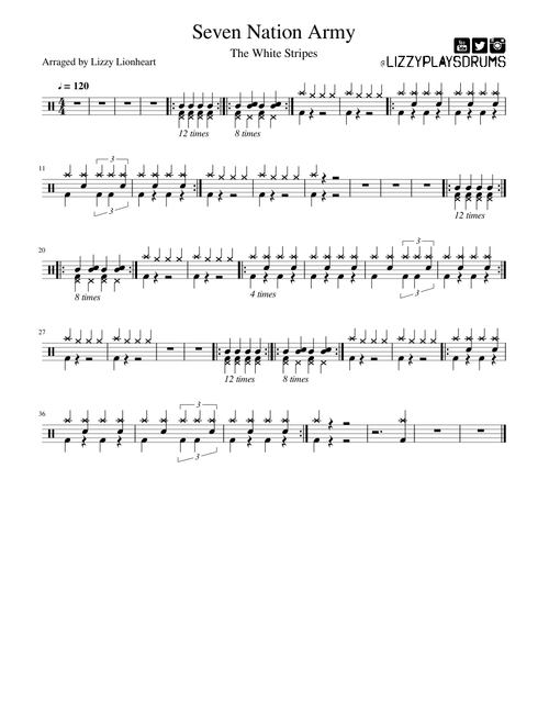 The White Stripes - Seven Nation Army [Drums Only]