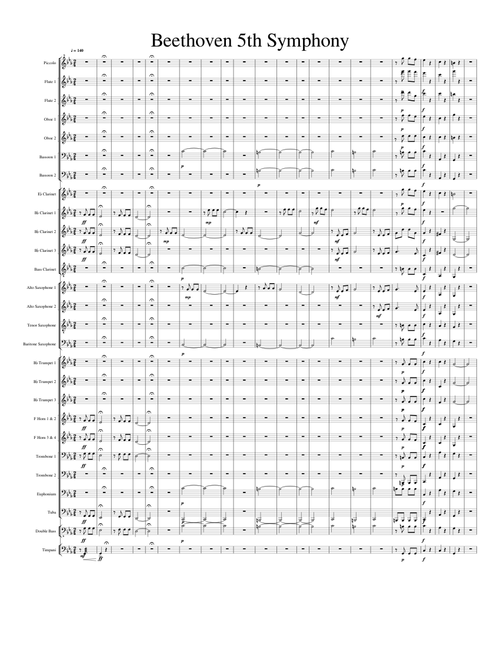 Beethoven 5th Symphony (Movement 1)