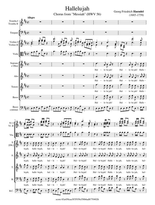 Hallelujah (Messiah) - Haendel