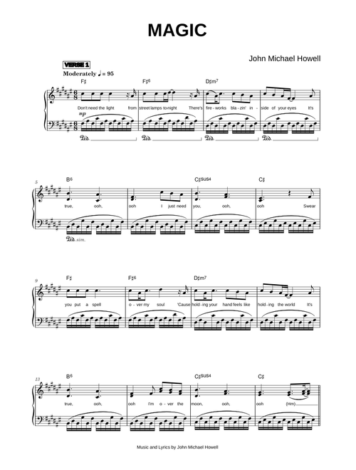 Magic - John Michael Howell (Piano)