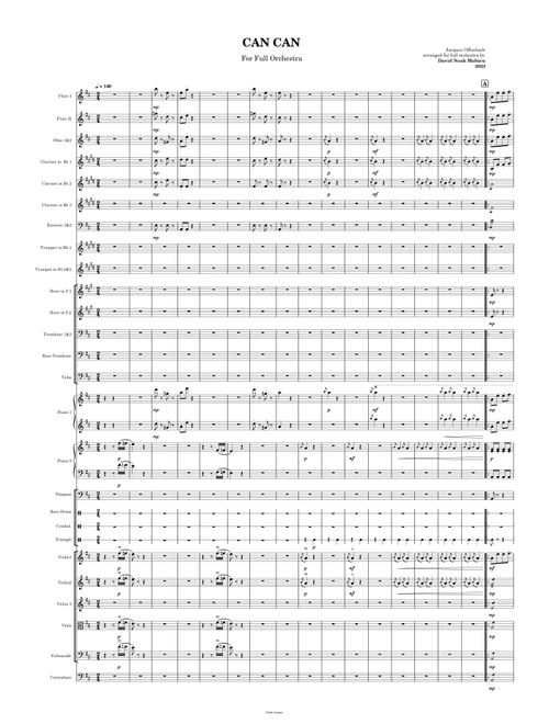 French cancan – Jacques Offenbach Arr. DAVID NOAH MUBIRU