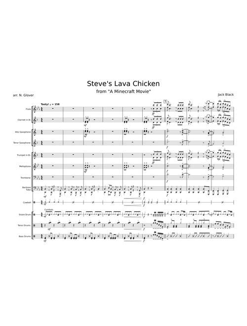 Steve's Lava Chicken – Jack Black (Pep Band)