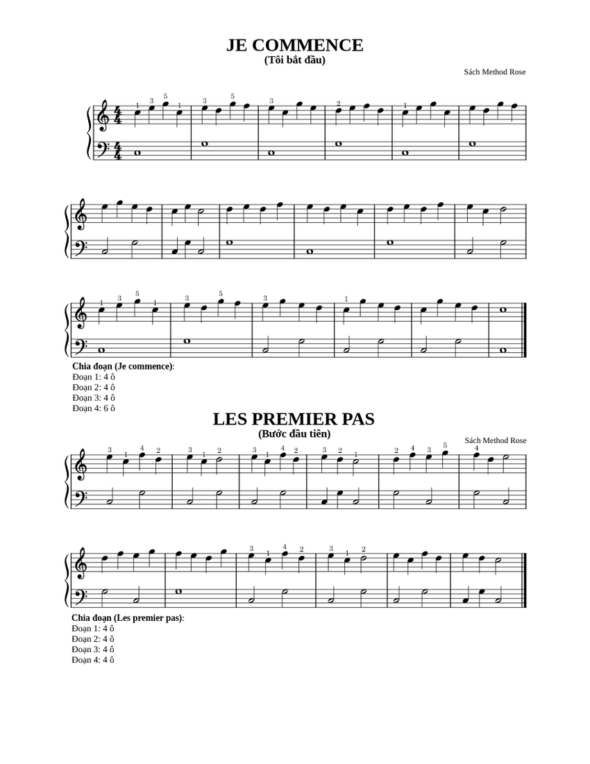 Je Commence Sheet music for Piano (Solo) | Musescore.com