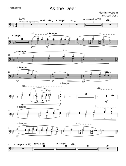 As the deer - Martin J Nystrom